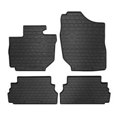 Noir Tapis De Sol En Caoutchouc Compatible Avec Suzuki Ibiza 3 2002-2008, Tapis en Caoutchouc, Système de Fixation, Matériau Solide, Noir, Antidérapant