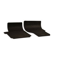 Noir Tapis De Sol En Caoutchouc Compatible Avec Volkswagen Amarok 2010-2022 2-Pcs, Tapis en Caoutchouc, Système de Fixation, Matériau Solide, Noir, Antidérapant