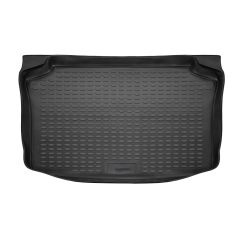 Tapis De Coffre Caoutchouc Premium Compatible Avec Volkswagen Polo 4 9N 5P. Berlina 2002-2009, Protection pour Le Transport des Bagages, Bord Haut, Antidérapant, Inodore