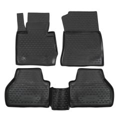 Tapis De Sol En Caoutchouc 3D Exclusive Compatible Avec Bmw X3 F25 2010-2018, Système de Fixation, Bord Haut, Noir, Antidérapant, Toutes Saisons