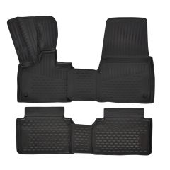 | Tapis De Sol En Caoutchouc 3D Exclusive Compatible Avec i3 depuis 2018, (Électro) 4pcs, Système de Fixation, Bord Haut, Noir, Antidérapant, Toutes Saisons