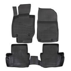 Tapis De Sol En Caoutchouc 3D Exclusive Compatible Avec Mazda CX-5 2012-2017, Système de Fixation, Bord Haut, Noir, Antidérapant, Toutes Saisons