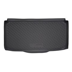 Tapis De Coffre En Caoutchouc TPE Toutes Saisons Pour Fiat 500L 2012-2022, Bord Haut, Noir, Antidérapant, Toutes Saisons, Adapté Animaux de Compagnie