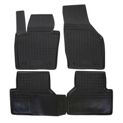| Tapis De Sol En Caoutchouc TPE Toutes Saisones Pour Q3 2011-2018, 4pcs, Système de Fixation, Bord Haut, Noir, Antidérapant, Toutes Saisons