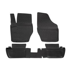 Tapis De Sol En Caoutchouc TPE Toutes Saisones Pour Citroen C4 2010-2018, Système de Fixation, Bord Haut, Noir, Antidérapant, Toutes Saisons