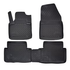 Tapis De Sol En Caoutchouc TPE Toutes Saisones Pour Citroen C5 2008-2017, Système de Fixation, Bord Haut, Noir, Antidérapant, Toutes Saisons