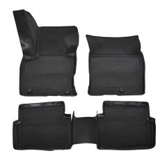 | Tapis De Sol En Caoutchouc TPE Toutes Saisones Pour Kuga depuis 2019 5pcs, Système de Fixation, Bord Haut, Noir, Antidérapant, Toutes Saisons