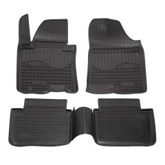 Tapis De Sol En Caoutchouc TPE Toutes Saisones Pour Hyundai I30 2012-2017, Système de Fixation, Bord Haut, Noir, Antidérapant, Toutes Saisons