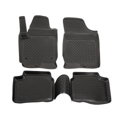 Tapis De Sol En Caoutchouc TPE Toutes Saisones Pour Kia Cee'D 2006-2012, Système de Fixation, Bord Haut, Noir, Antidérapant, Toutes Saisons