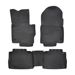 Tapis De Sol En Caoutchouc TPE Toutes Saisones Pour Mercedes GLS X167 depuis 2019, Système de Fixation, Bord Haut, Noir, Antidérapant, Toutes Saisons