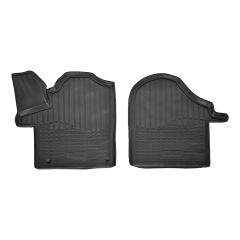 Tapis De Sol En Caoutchouc TPE Toutes Saisones Pour Mercedes Vito W447 depuis 2014, Système de Fixation, Bord Haut, Noir, Antidérapant, Toutes Saisons