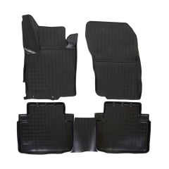 | Tapis De Sol En Caoutchouc TPE Toutes Saisones Pour Eclips Cross 2017-2021, 4pcs, Système de Fixation, Bord Haut, Noir, Antidérapant, Toutes Saisons