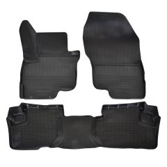 | Tapis De Sol En Caoutchouc TPE Toutes Saisones Pour Outlander Cross PHEV depuis 2021 4pcs, Système de Fixation, Bord Haut, Noir, Antidérapant, Toutes Saisons
