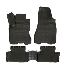 Tapis De Sol En Caoutchouc TPE Toutes Saisones Pour Nissan X-Trail T31 2007-2013, Système de Fixation, Bord Haut, Noir, Antidérapant, Toutes Saisons