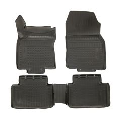 Tapis De Sol En Caoutchouc TPE Toutes Saisones Pour Nissan X-Trail T32 2014-2022, Système de Fixation, Bord Haut, Noir, Antidérapant, Toutes Saisons