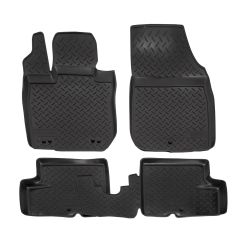 Tapis De Sol En Caoutchouc TPE Toutes Saisones Pour Nissan Terrano 2WD 2011-2017, Système de Fixation, Bord Haut, Noir, Antidérapant, Toutes Saisons