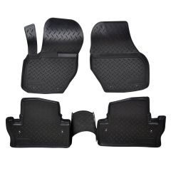 | Tapis De Sol En Caoutchouc TPE Toutes Saisones Pour Volvo S60 2010-2018 4pcs, Système de Fixation, Bord Haut, Noir, Antidérapant, Toutes Saisons