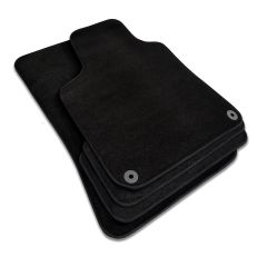 | Tapis de sol de qualité supérieure noir pour Man TGE depuis 2017 (Siège passager double) 4 pcs, Ajustement Précis, Base Antidérapante, Avant et Arrière, Avec Attaches