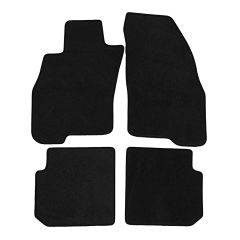 | Tapis de sol de qualité supérieure noir pour  Alfa Romeo Mito 2008-2018 4 pcs, Ajustement Précis, Base Antidérapante, Avant et Arrière, Avec Attaches