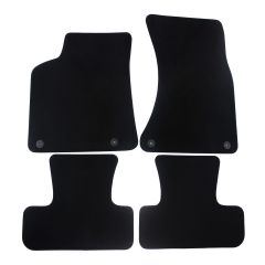 | Tapis de sol de qualité supérieure noir pour Audi Q5 2008-2017 4 pcs, Ajustement Précis, Base Antidérapante, Avant et Arrière, Avec Attaches