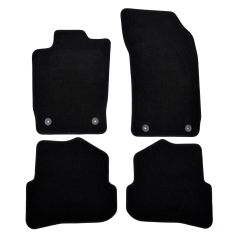 | Tapis de sol de qualité supérieure noir pour Audi A1 2010-2018 4 pcs, Ajustement Précis, Base Antidérapante, Avant et Arrière, Avec Attaches