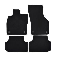 | Tapis de sol de qualité supérieure noir pour Audi A3 8V 2013-2020 4 pcs, Ajustement Précis, Base Antidérapante, Avant et Arrière, Avec Attaches