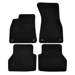 | Tapis de sol de qualité supérieure noir pour Audi A7 C8 depuis 2018 4 pcs, Ajustement Précis, Base Antidérapante, Avant et Arrière, Avec Attaches