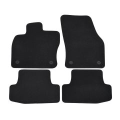 | Tapis de sol de qualité supérieure noir pour Audi Q2 depuis 2016 4 pcs, Ajustement Précis, Base Antidérapante, Avant et Arrière, Avec Attaches