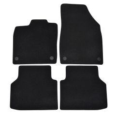 | Tapis de sol de qualité supérieure noir pour iD.4 depuis 2020 4 pcs, Ajustement Précis, Base Antidérapante, Avant et Arrière, Avec Attaches