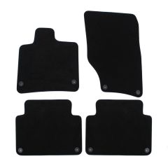 | Tapis de sol de qualité supérieure noir pour Audi Q7 depuis 2018 (7 Places) 6 pcs, Ajustement Précis, Base Antidérapante, Avant et Arrière, Avec Attaches