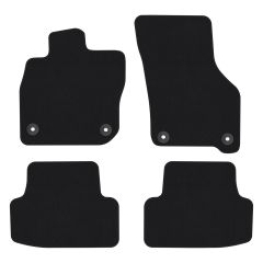 | Tapis de sol de qualité supérieure noir pour Audi A3 8Y depuis 2020 (MHEV) 4 pcs, Ajustement Précis, Base Antidérapante, Avant et Arrière, Avec Attaches