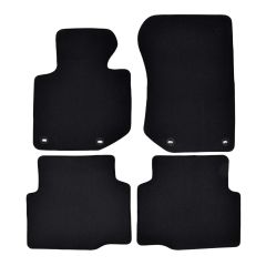 | Tapis de sol de qualité supérieure noir pour Bmw 3 E36 1990-1998 4 pcs, Ajustement Précis, Base Antidérapante, Avant et Arrière, Avec Attaches