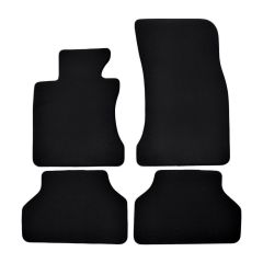 | Tapis de sol de qualité supérieure noir pour Bmw 5 E60 2003-2010 4 pcs, Ajustement Précis, Base Antidérapante, Avant et Arrière, Avec Attaches
