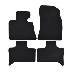 | Tapis de sol de qualité supérieure noir pour BMW X5 E53 2000-2006 4 pcs, Ajustement Précis, Base Antidérapante, Avant et Arrière, Avec Attaches