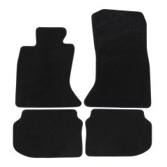 | Tapis de sol de qualité supérieure noir pour BMW 5 F10 / F11 2011-2017 4 pcs, Ajustement Précis, Base Antidérapante, Avant et Arrière, Avec Attaches