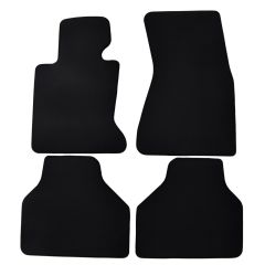 | Tapis de sol de qualité supérieure noir pour BMW 7 E65 2001-2008 4 pcs, Ajustement Précis, Base Antidérapante, Avant et Arrière, Avec Attaches
