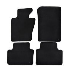 | Tapis de sol de qualité supérieure noir pour BMW X3 E83 2004-2010 4 pcs, Ajustement Précis, Base Antidérapante, Avant et Arrière, Avec Attaches