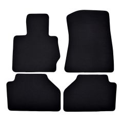 | Tapis de sol de qualité supérieure noir pour BMW X3 F25 2010-2017 4 pcs, Ajustement Précis, Base Antidérapante, Avant et Arrière, Avec Attaches