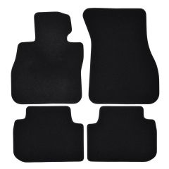 | Tapis de sol de qualité supérieure noir pour BMW 2 F44 Grand coupe depuis 2019 4 pcs, Ajustement Précis, Base Antidérapante, Avant et Arrière, Avec Attaches