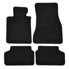 | Tapis de sol de qualité supérieure noir pour BMW 5 G30 G31 2018-2023 4 pcs, Ajustement Précis, Base Antidérapante, Avant et Arrière, Avec Attaches