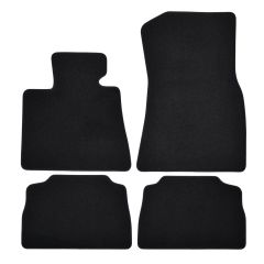 | Tapis de sol de qualité supérieure noir pour BMW X6 G06 depuis 2020 4 pcs, Ajustement Précis, Base Antidérapante, Avant et Arrière, Avec Attaches