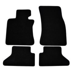 | Tapis de sol de qualité supérieure noir pour BMW 6 E64 cabrio 2004-2010 4 pcs, Ajustement Précis, Base Antidérapante, Avant et Arrière, Avec Attaches
