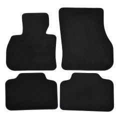 | Tapis de sol de qualité supérieure noir pour Mini Countryman F60 depuis 2017 4 pcs, Ajustement Précis, Base Antidérapante, Avant et Arrière, Avec Attaches