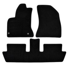| Tapis de sol de qualité supérieure noir pour Citroen C4 Grand Picasso 2006-2013 (7 Places) 6 pcs, Ajustement Précis, Base Antidérapante, Avant et Arrière, Avec Attaches