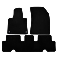 | Tapis de sol de qualité supérieure noir pour Citroen C4 Picasso 2013-2019 / SpaceTourer depuis 2014 4 pcs, Ajustement Précis, Base Antidérapante, Avant et Arrière, Avec Attaches