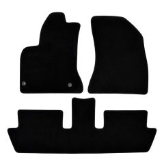 | Tapis de sol de qualité supérieure noir pour Citroen C4 Picasso 2006-2013 (5 Places) 4 pcs, Ajustement Précis, Base Antidérapante, Avant et Arrière, Avec Attaches