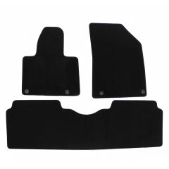 | Tapis de sol de qualité supérieure noir pour Citroen C5 2008-2017 4 pcs, Ajustement Précis, Base Antidérapante, Avant et Arrière, Avec Attaches