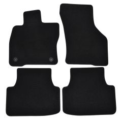 | Tapis de sol de qualité supérieure noir pour Cupra Cupra Formentor depuis 2020 4 pcs, Ajustement Précis, Base Antidérapante, Avant et Arrière, Avec Attaches