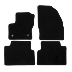 | Tapis de sol de qualité supérieure noir pour Ford C-Max 2011-2019 4 pcs, Ajustement Précis, Base Antidérapante, Avant et Arrière, Avec Attaches
