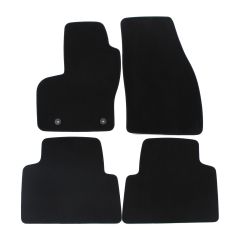 | Tapis de sol de qualité supérieure noir pour Ford Kuga 2008-2012 4 pcs, Ajustement Précis, Base Antidérapante, Avant et Arrière, Avec Attaches